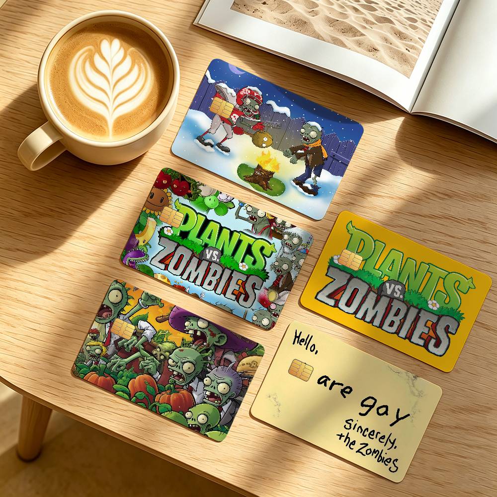 Board Game Zombies - ملصقات واقية مضحكة لبطاقات الائتمان ونقل
