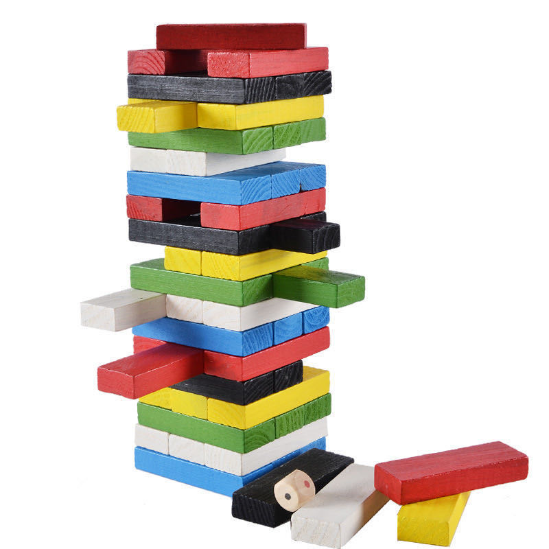 Board Game Jenga - لعبة برج التراص الخشبية لعبة لوحة
