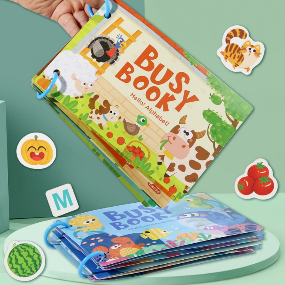 Board Game English For Kids - مشغول كتاب ملصق كتاب هادئ للأطفال