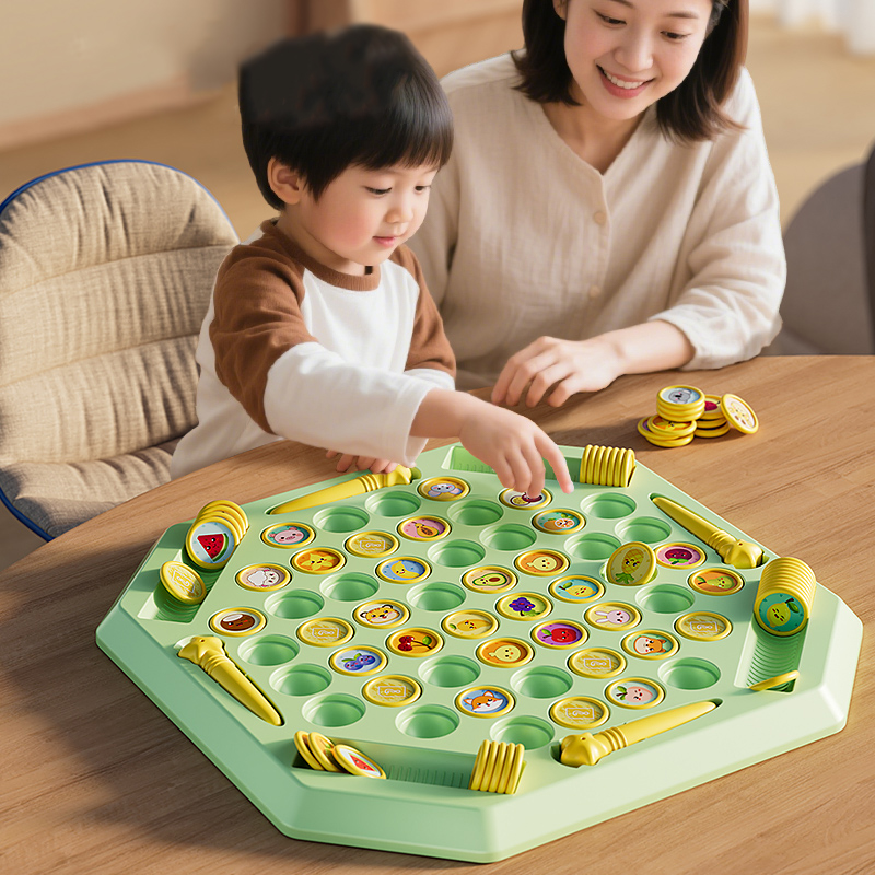 Board Game Flip 7 - الحيوان الوجه الشطرنج متعة الذاكرة لعبة