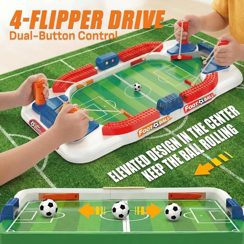 Board Game Flip 7 - لعبة كرة قدم مصغرة للطاولة مع