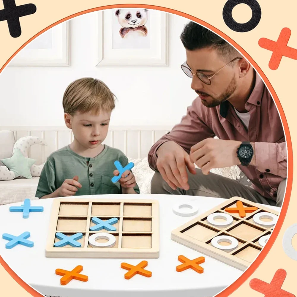 لعبة خشبية XO Tic Tac Toe، لوح - مراجعة Board Game Idea وسعره