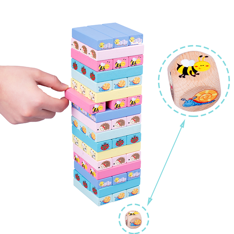 لعبة كتل خشبية برقم الحيوانات  - مراجعة Board Game Jenga وسعره