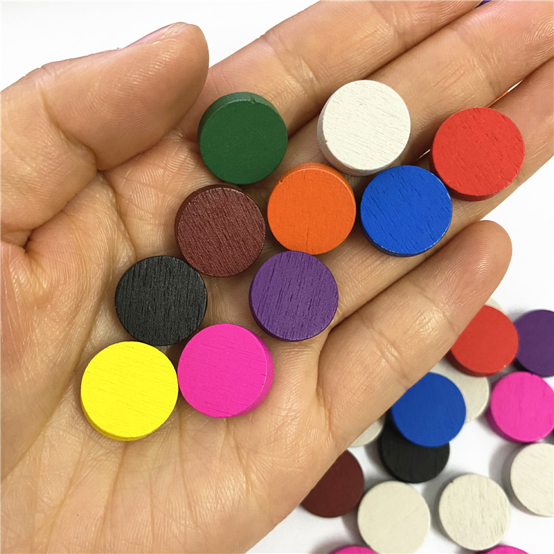 50 قطع 15*5 مللي متر 11 ألوان  - مراجعة Game Token Counter وسعره