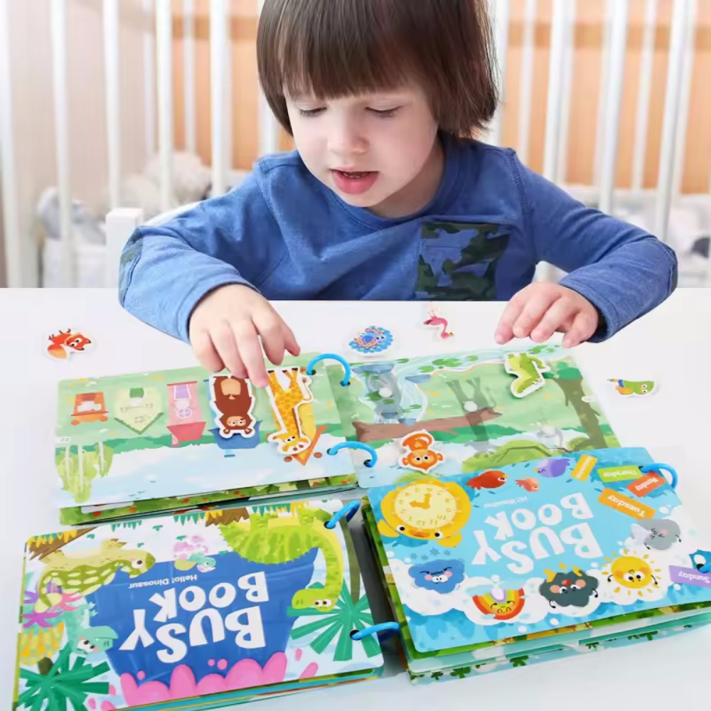 مشغول كتاب ملصق كتاب هادئ للأط - مراجعة Board Game English For Kids وسعره