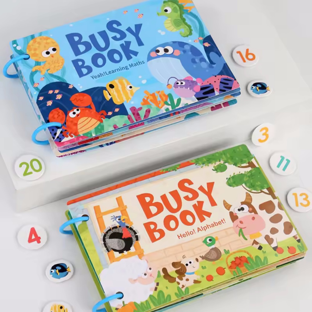 مشغول كتاب ملصق كتاب هادئ للأط - مراجعة Board Game English For Kids وسعره