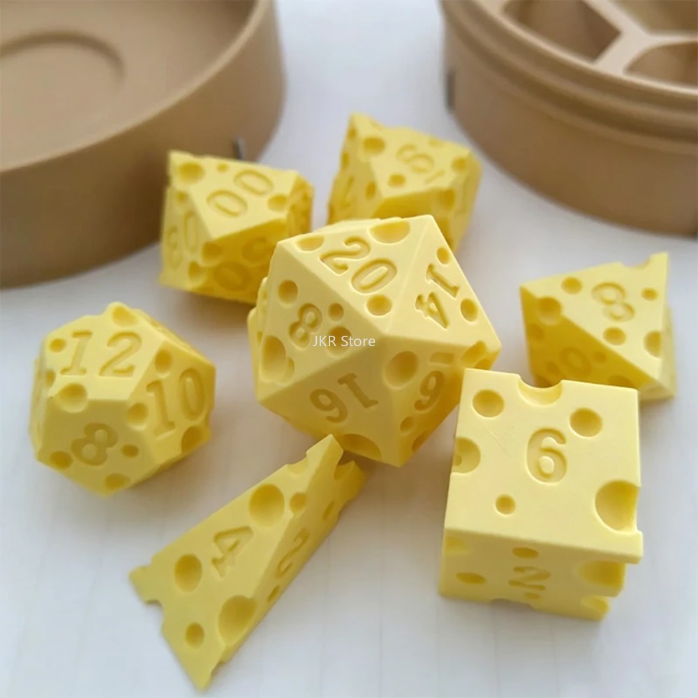 مجموعة نرد الجبن المطبوعة ثلاث - مراجعة Board Game Print وسعره