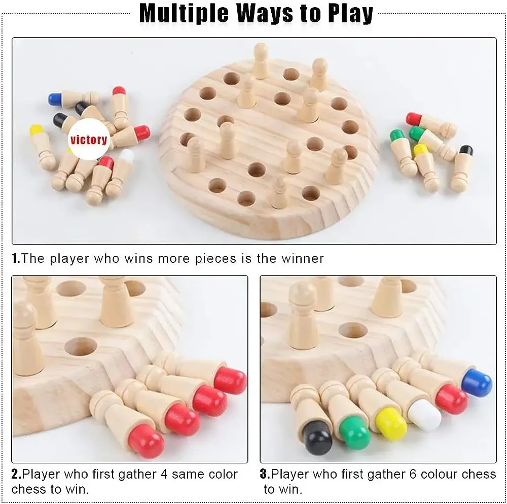 لعبة خشبية تعليمية للذاكرة وال - مراجعة Board Game For 6 Years Old وسعره