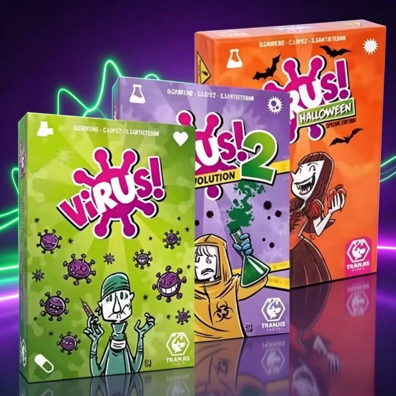 مجموعة ألعاب بطاقات استراتيجية - مراجعة Board Game Virus وسعره