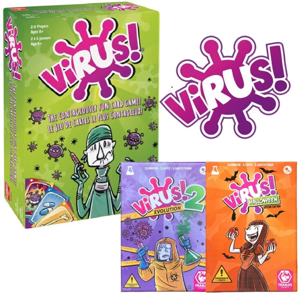 لعبة بطاقات الفيروسات الممتعة  - مراجعة Board Game Virus وسعره