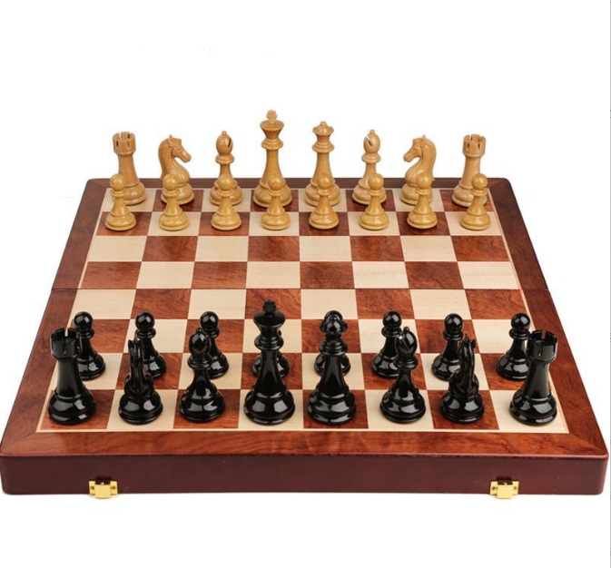 مجموعة شطرنج خشبية 3 في 1 قابل - مراجعة Board Game Logo وسعره