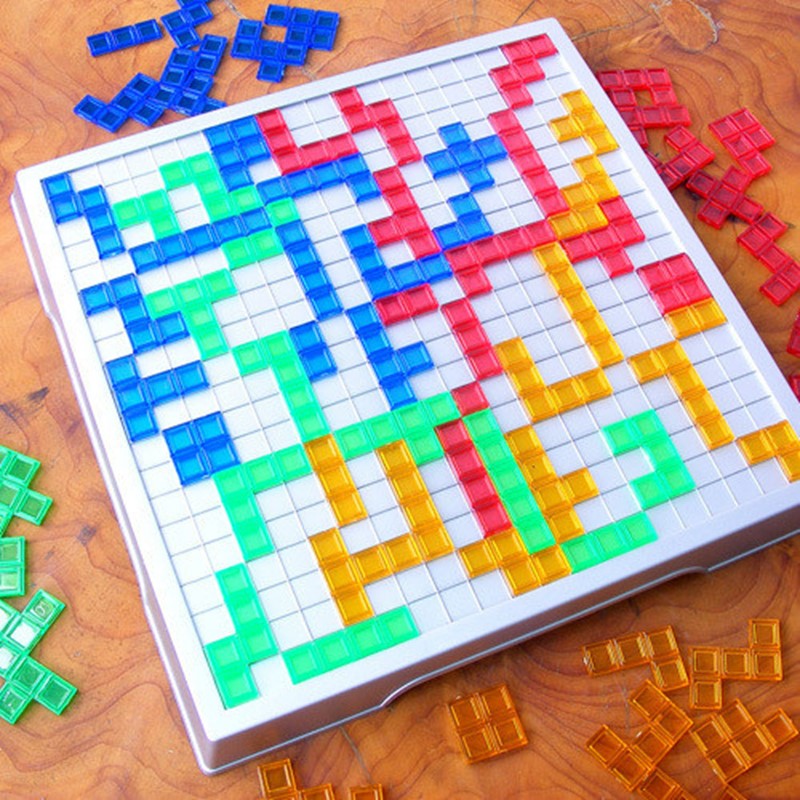لغز فكري Blokus Board Game الن - مراجعة Board Game English For Kids وسعره