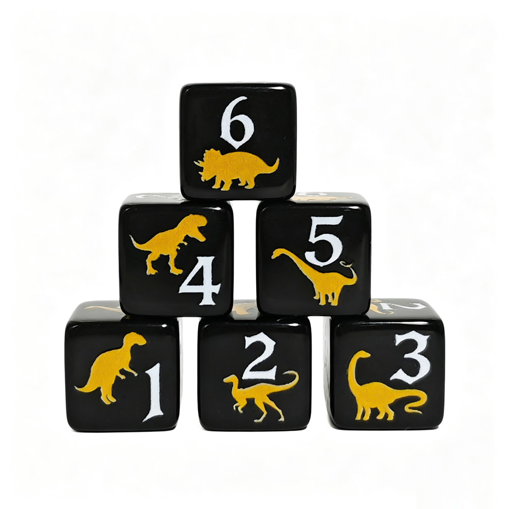 12 قطعة من مكعبات الأكريليك عل - مراجعة Board Game Print وسعره