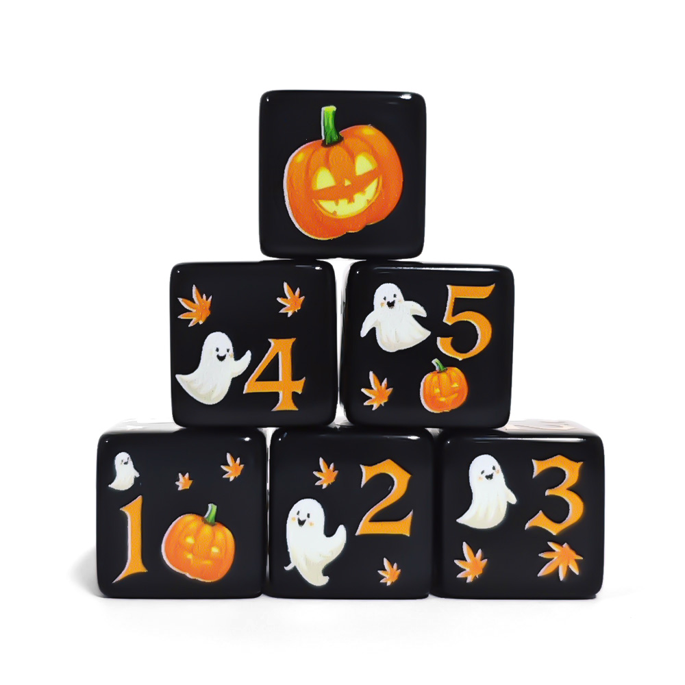 12 قطعة من مكعبات الأكريليك ال - مراجعة Board Game Print وسعره