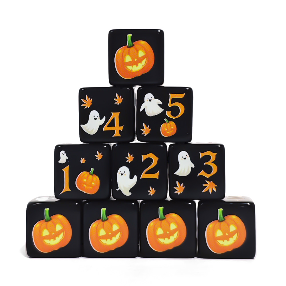 12 قطعة من مكعبات الأكريليك ال - مراجعة Board Game Print وسعره