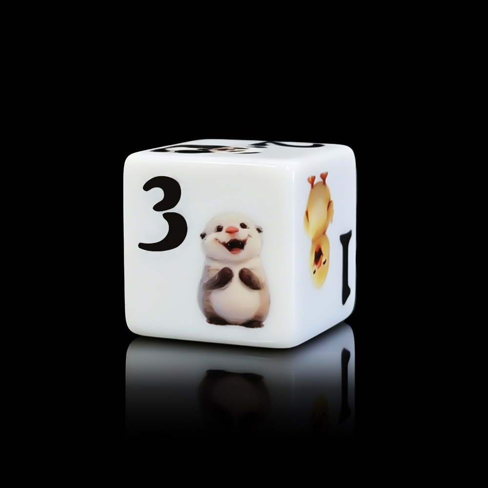 12 قطعة من النرد الأكريليك الم - مراجعة Board Game Print وسعره
