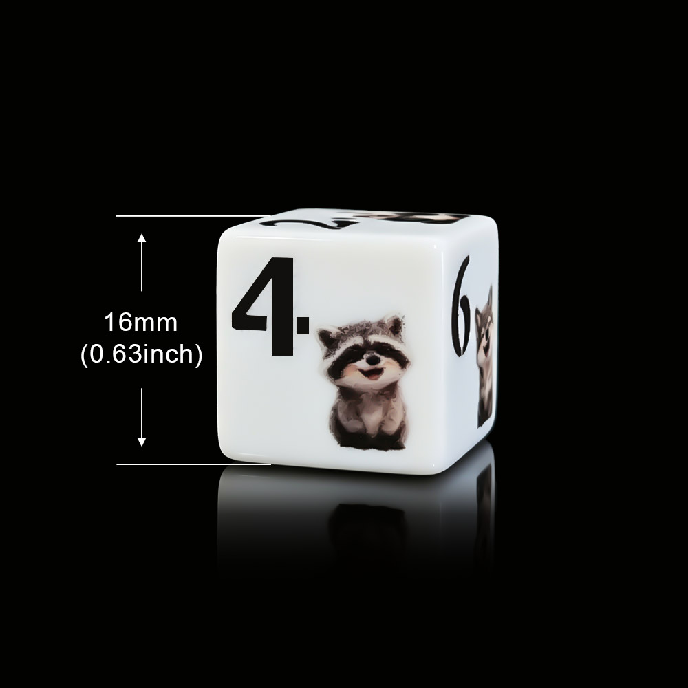 12 قطعة من النرد الأكريليك الم - مراجعة Board Game Print وسعره