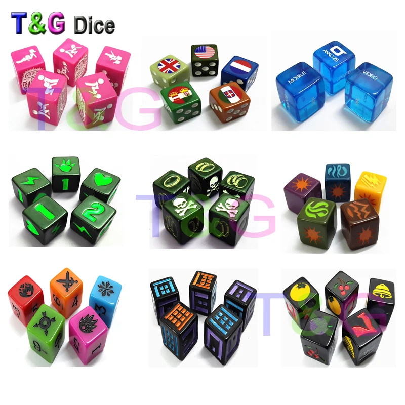 T & G-شعار النرد D6 المخصص لأل - مراجعة Board Game Logo وسعره