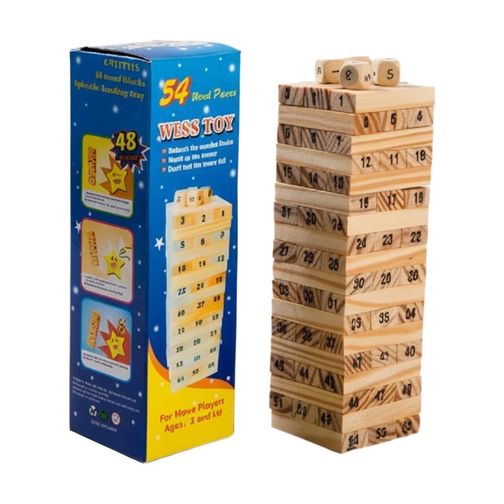 مكعبات بناء خشبية صغيرة الحجم  - مراجعة Board Game Jenga وسعره