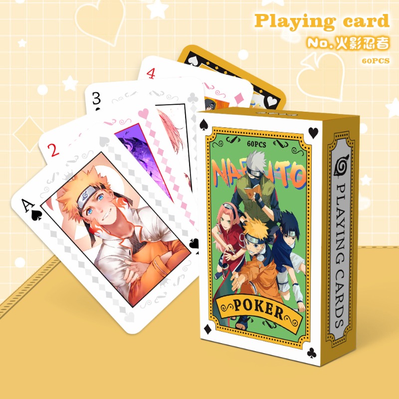 مجموعة بطاقات بوكر ناروتو من و - مراجعة Board Game Naruto وسعره